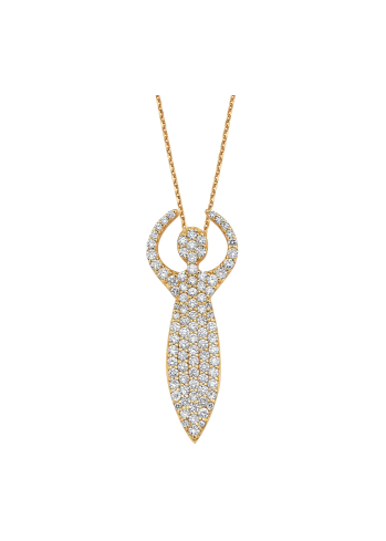 Купить Колье Bee Goddess Artemis Розовое золото – премиальные ZhannaKanGroup