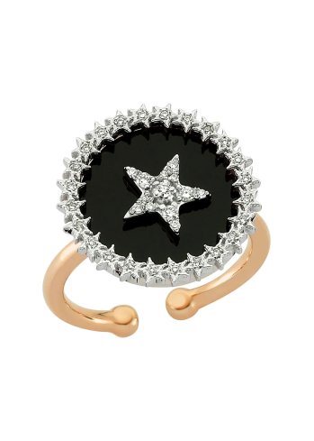 Buy Ring Bee Goddess Sirius Star Rose Gold – premium rings by ZhannaKanGroup