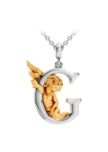 Купить Колье CarreraYCarrera My Angel Белое/желтое золото – премиальные ZhannaKanGroup