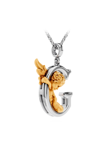 Buy Necklace CarreraYCarrera My Angel White/Yellow Gold – premium necklaces by ZhannaKanGroup