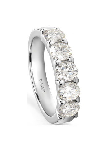 Купить Кольцо Damiani Luce D Белое золото – премиальные кольца ZhannaKanGroup