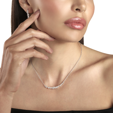 Купить Серьги Damiani Mimosa Flexi Белое золото – премиальные ZhannaKanGroup