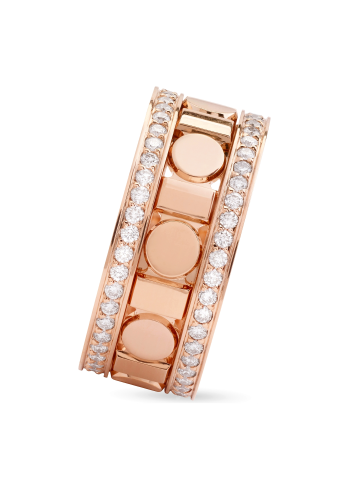 Купить Кольцо Damiani Belle Epoque Reel Розовое золото – премиальные кольца ZhannaKanGroup