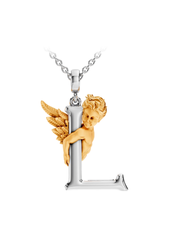 Buy Necklace CarreraYCarrera My Angel White/Yellow Gold – premium necklaces by ZhannaKanGroup