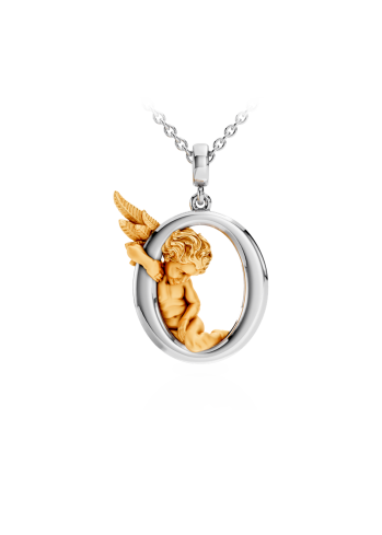 Купить Колье CarreraYCarrera My Angel Белое/желтое золото – премиальные ZhannaKanGroup