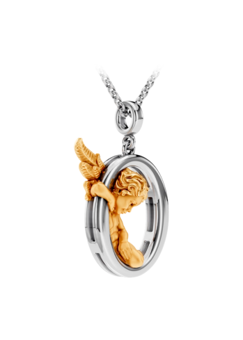 Buy Necklace CarreraYCarrera My Angel White/Yellow Gold – premium necklaces by ZhannaKanGroup