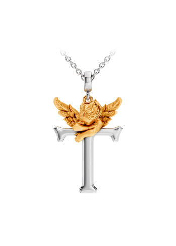 Buy Necklace CarreraYCarrera My Angel White/Yellow Gold – premium necklaces by ZhannaKanGroup