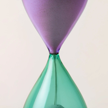 Buy Goblet, Hourglass Venini Clessidre Murano Glass Mint Green, Purple/green 10.8x15, 10x25 – premium by ZhannaKanGroup