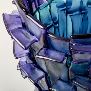 Купить Venini Ваза Ritagli Муранское стекло Синий – премиальные ZhannaKanGroup