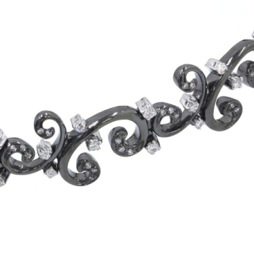 Браслет Damiani Valencienne Черное золото