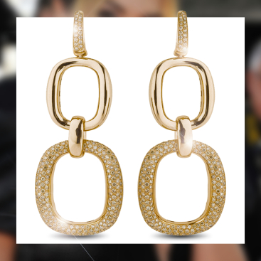 Купить Серьги Damiani D.Lace Желтое золото – премиальные серьги ZhannaKanGroup