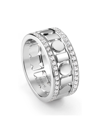 Купить Кольцо Damiani Belle Epoque Reel Белое золото – премиальные кольца ZhannaKanGroup