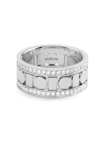 Купить Кольцо Damiani Belle Epoque Reel Белое золото – премиальные кольца ZhannaKanGroup