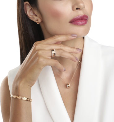 Алқа Damiani Belle Epoque Reel Қызғылт алтын сатып алыңыз – ZhannaKanGroup премиум алқалар