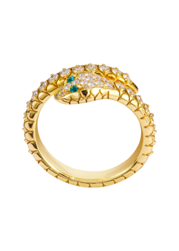 Buy Ring Crivelli Snake Yellow Gold – premium rings by ZhannaKanGroup