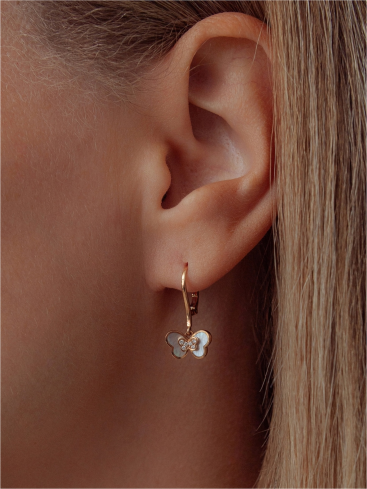 Купить Серьги Crivelli Kids crv Розовое золото – премиальные ZhannaKanGroup