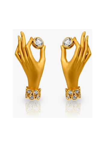 Купить Серьги CarreraYCarrera Bonadea Желтое золото – премиальные ZhannaKanGroup