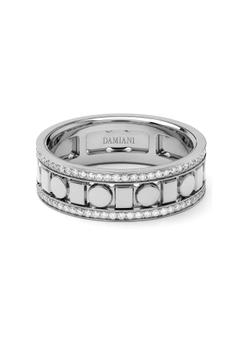 Купить Кольцо Damiani Belle Epoque Reel Белое золото – премиальные кольца ZhannaKanGroup