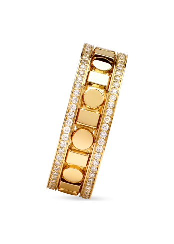 Купить Кольцо Damiani Belle Epoque Reel Желтое золото – премиальные кольца ZhannaKanGroup