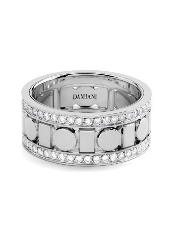 Купить Кольцо Damiani Belle Epoque Reel Белое золото – премиальные кольца ZhannaKanGroup