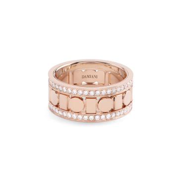 Купить Кольцо Damiani Belle Epoque Reel Розовое золото – премиальные кольца ZhannaKanGroup