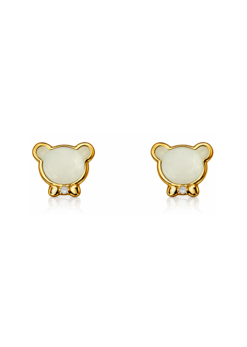 Buy Earrings Aspire Kids As Yellow Gold, White – premium by ZhannaKanGroup