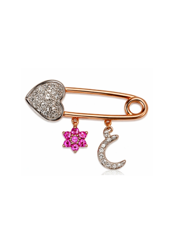 Купить Брошь Aspire Kids As Розовое золото – премиальные броши ZhannaKanGroup