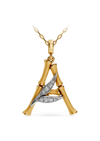 Buy Necklace CarreraYCarrera Bamboo White/Yellow Gold, Yellow – premium necklaces by ZhannaKanGroup