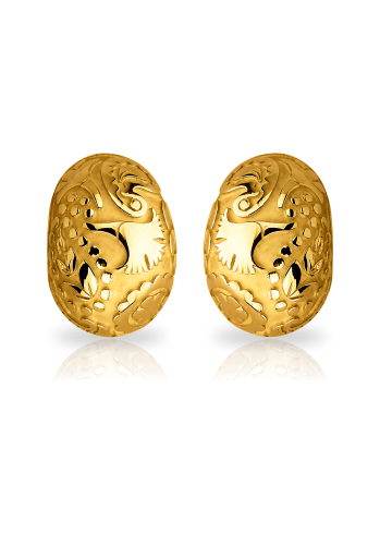 Купить Серьги CarreraYCarrera Aqua Желтое золото – премиальные ZhannaKanGroup