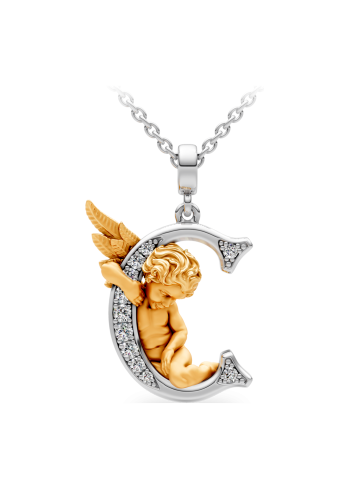 Купить Колье CarreraYCarrera My Angel Желтое золото – премиальные ZhannaKanGroup