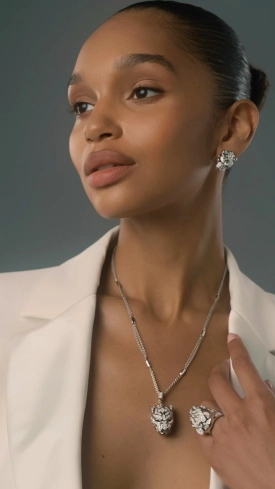 Buy Necklace CarreraYCarrera Irbis White Gold – premium necklaces by ZhannaKanGroup