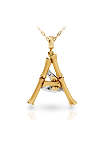 Buy Necklace CarreraYCarrera Bamboo Yellow Gold, White – premium necklaces by ZhannaKanGroup