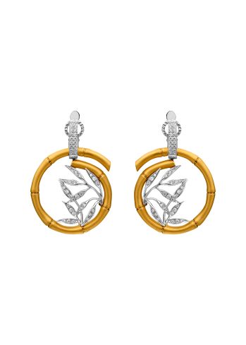 Сырға CarreraYCarrera Bambu Сары алтын сатып алыңыз – ZhannaKanGroup премиум