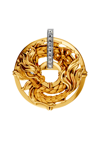 Buy Ring CarreraYCarrera Shangnai Yellow Gold, White – premium rings by ZhannaKanGroup
