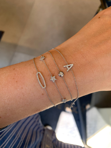 Білезік Crivelli Chain bracelet Ақ алтын сатып алыңыз – ZhannaKanGroup премиум білезіктер