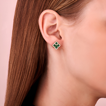 Buy Earrings Tirisi Seoul Flower Rose Gold – premium by ZhannaKanGroup