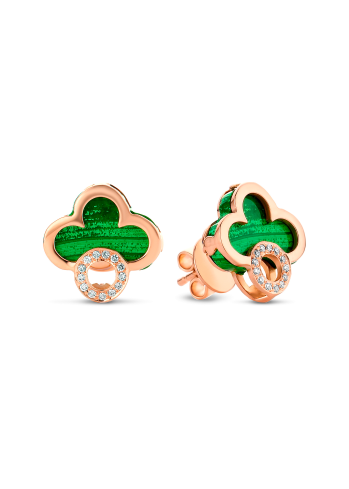 Купить Серьги Tirisi Seoul Flower Розовое золото – премиальные ZhannaKanGroup