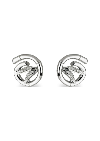 Купить Серьги CarreraYCarrera Bambu Белое золото – премиальные ZhannaKanGroup