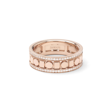 Купить Кольцо Damiani Belle Epoque Reel Розовое золото – премиальные кольца ZhannaKanGroup