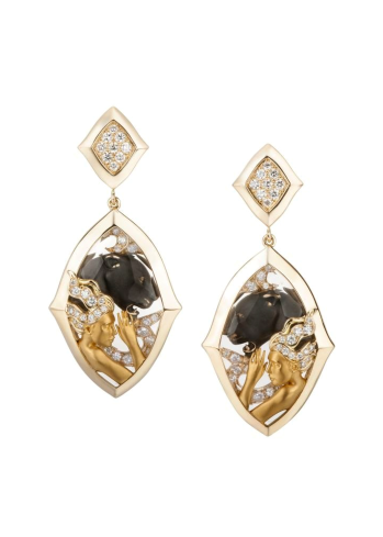 Купить Серьги CarreraYCarrera Reflejo Желтое золото – премиальные ZhannaKanGroup