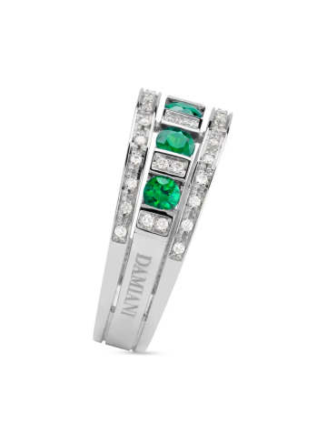 Купить Кольцо Damiani Belle Epoque Белое золото – премиальные кольца ZhannaKanGroup