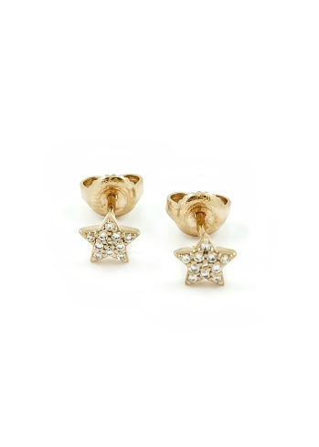 Купить Серьги Crivelli Studs crv Желтое золото – премиальные серьги ZhannaKanGroup