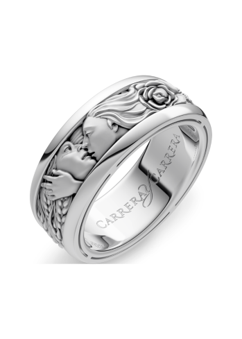 Buy Ring CarreraYCarrera Rosas y trigo White Gold – premium rings by ZhannaKanGroup