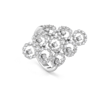 Купить Кольцо Damiani Juliette Белое золото – премиальные кольца ZhannaKanGroup