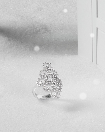 Купить Кольцо Damiani Juliette Белое золото – премиальные кольца ZhannaKanGroup