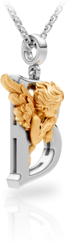 Buy Earrings, Necklace CarreraYCarrera My Angel White Gold, White/Yellow – premium necklaces by ZhannaKanGroup