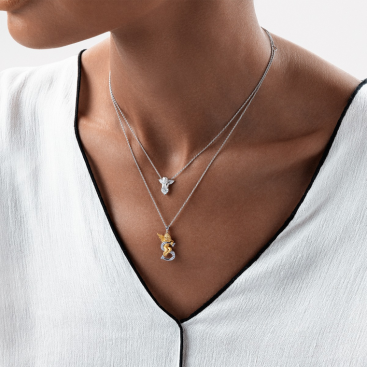 Buy Earrings, Necklace CarreraYCarrera My Angel White Gold, White/Yellow – premium necklaces by ZhannaKanGroup