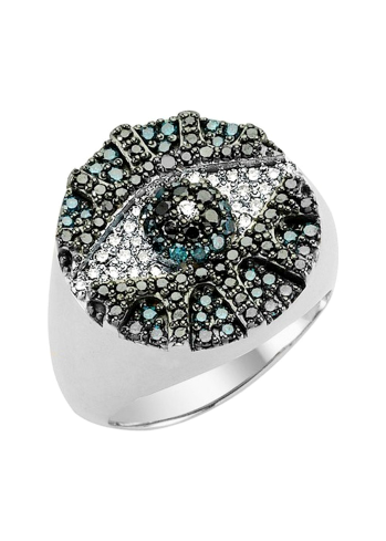 Сақина Bee Goddess Eye Light Ақ алтын сатып алыңыз – ZhannaKanGroup премиум сақиналар