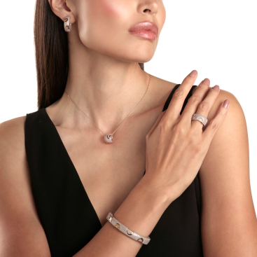 Білезік Damiani D.Icon Қызғылт алтын сатып алыңыз – ZhannaKanGroup премиум білезіктер