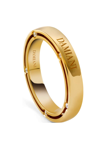 Купить Кольцо Damiani D.Side Желтое золото – премиальные кольца ZhannaKanGroup